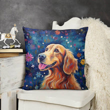 Load image into Gallery viewer, Starry Night Serenade Golden Retriever Plush Pillow Case-Cushion Cover-Dog Dad Gifts, Dog Mom Gifts, Golden Retriever, Home Decor, Pillows-3