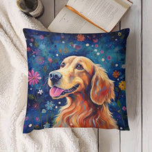 Load image into Gallery viewer, Starry Night Serenade Golden Retriever Plush Pillow Case-Cushion Cover-Dog Dad Gifts, Dog Mom Gifts, Golden Retriever, Home Decor, Pillows-4