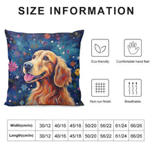 Load image into Gallery viewer, Starry Night Serenade Golden Retriever Plush Pillow Case-Cushion Cover-Dog Dad Gifts, Dog Mom Gifts, Golden Retriever, Home Decor, Pillows-6