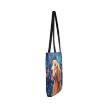 Load image into Gallery viewer, Starry Night Serenade Golden Retriever Special Lightweight Shopping Tote Bag-Accessories-Accessories, Bags, Dog Dad Gifts, Dog Mom Gifts, Golden Retriever-White-ONESIZE-3