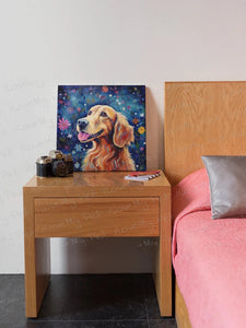 Starry Night Serenade Golden Retriever Wall Art Poster-Art-Dog Art, Golden Retriever, Home Decor, Poster-3