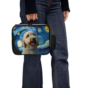 Starry Night Serenade Goldendoodle Lunch Bag-Accessories-Bags, Dog Dad Gifts, Dog Mom Gifts, Goldendoodle, Lunch Bags-Black-ONE SIZE-4