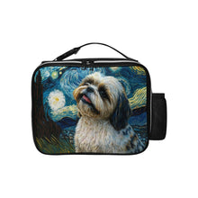 Load image into Gallery viewer, Starry Night Serenade Lhasa Apso Lunch Bag-Accessories-Bags, Dog Dad Gifts, Dog Mom Gifts, Lhasa Apso, Lunch Bags-Black-ONE SIZE-1