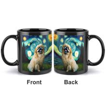 Load image into Gallery viewer, Starry Night Serenade Pekingese Coffee Mug-Mug-Accessories, Dog Dad Gifts, Dog Mom Gifts, Home Decor, Mugs, Pekingese-ONE SIZE-Black-2