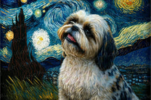 Load image into Gallery viewer, Starry Night Serenade Shih Tzu Wall Art Poster-Art-Dog Art, Home Decor, Poster, Shih Tzu-1