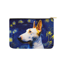 Load image into Gallery viewer, Starry Night Serenade White Bull Terrier Carry-All Pouch-Accessories-Accessories, Bags, Bull Terrier, Dog Dad Gifts, Dog Mom Gifts-3
