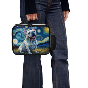 Starry Night Serenade White Frenchie Lunch Bag-Accessories-Bags, Dog Dad Gifts, Dog Mom Gifts, French Bulldog, Lunch Bags-Black-ONE SIZE-4
