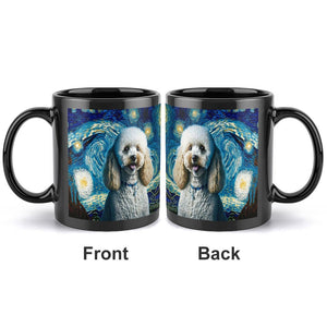 Starry Night Toy Poodle Coffee Mug-Mug-Home Decor, Mugs, Toy Poodle-ONE SIZE-Black-3
