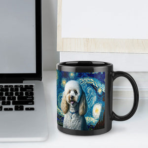 Starry Night Toy Poodle Coffee Mug-Mug-Home Decor, Mugs, Toy Poodle-ONE SIZE-Black-6