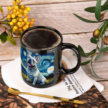 Load image into Gallery viewer, Starry Night White Frenchie Coffee Mug-Mug-French Bulldog, Home Decor, Mugs-ONE SIZE-Black-3