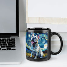 Load image into Gallery viewer, Starry Night White Frenchie Coffee Mug-Mug-French Bulldog, Home Decor, Mugs-ONE SIZE-Black-6
