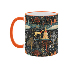 Load image into Gallery viewer, Starry Winter Walk Greyhound / Whippet Christmas-2