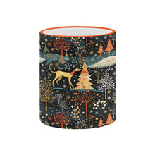 Load image into Gallery viewer, Starry Winter Walk Greyhound / Whippet Christmas-5