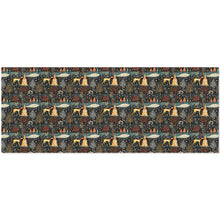 Load image into Gallery viewer, Starry Winter Walk Greyhound / Whippet Christmas Gift Wrapping Paper - 2 Rolls-Christmas Ornament-Christmas,Greyhound,Wrapping Paper-Black32-ONE SIZE-1