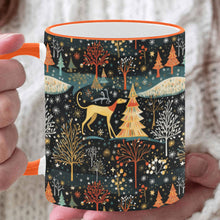 Load image into Gallery viewer, Starry Winter Walk Greyhound / Whippet Christmas-White8-ONE SIZE-1