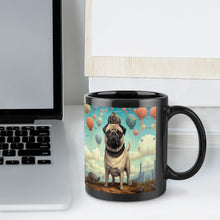 Load image into Gallery viewer, Steampunk Pug with Hot Air Balloons Coffee Mug-7