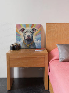 Stellar Sentinel Pit Bull Framed Wall Art Poster-Art-Dog Art, Home Decor, Pit Bull-3