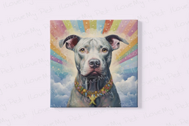 Stellar Sentinel Pit Bull Framed Wall Art Poster-Art-Dog Art, Home Decor, Pit Bull-5
