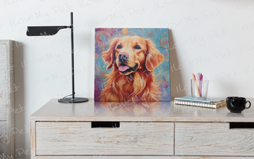 Stellar Spirit Golden Retriever Framed Wall Art Poster-Art-Dog Art, Golden Retriever, Home Decor, Poster-2
