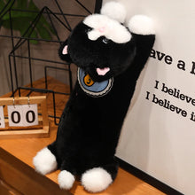 Load image into Gallery viewer, Stretch Time Black and White Cat Stuffed Animal Plush Toys-8