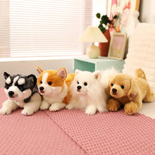 Load image into Gallery viewer, Stretching Realistic Grey and White Husky Stuffed Animal Plush Toys-3