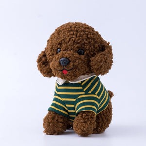 Striped Jacket Doodles Stuffed Animal Plush Toys-Stuffed Animals-Doodle, Home Decor, Labradoodle, Stuffed Animal-9