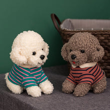 Load image into Gallery viewer, Striped Jacket Maltese Stuffed Animal Plush Toy-Stuffed Animals-Home Decor, Maltese, Stuffed Animal-2