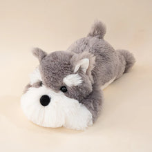 Load image into Gallery viewer, Large Schnauzer Stuffed Animal - Fluffy Full Sploot Puppy Plush Toy-Stuffed Animals-Dog Memorial Gifts,Schnauzer,Stuffed Animal-5