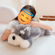 Load image into Gallery viewer, Large Schnauzer Stuffed Animal - Fluffy Full Sploot Puppy Plush Toy-Stuffed Animals-Dog Memorial Gifts,Schnauzer,Stuffed Animal-9