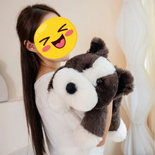 Load image into Gallery viewer, Large Schnauzer Stuffed Animal - Fluffy Full Sploot Puppy Plush Toy-Stuffed Animals-Dog Memorial Gifts,Schnauzer,Stuffed Animal-11