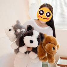 Load image into Gallery viewer, Large Schnauzer Stuffed Animal - Fluffy Full Sploot Puppy Plush Toy-Stuffed Animals-Dog Memorial Gifts,Schnauzer,Stuffed Animal-7
