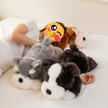 Load image into Gallery viewer, Large Schnauzer Stuffed Animal - Fluffy Full Sploot Puppy Plush Toy-Stuffed Animals-Dog Memorial Gifts,Schnauzer,Stuffed Animal-3