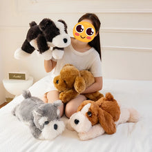 Load image into Gallery viewer, Large Schnauzer Stuffed Animal - Fluffy Full Sploot Puppy Plush Toy-Stuffed Animals-Dog Memorial Gifts,Schnauzer,Stuffed Animal-6