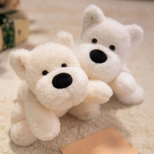 Load image into Gallery viewer, White and Wheaten Scottish Terrier Stuffed Animal - Fuzzy Little Full Sploot-Stuffed Animals-Dog Memorial Gifts,Scottish Terrier,Stuffed Animal-1