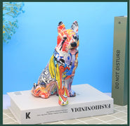 Stunning Australian Cattle Dog Design Multicolor Resin Statues-Home Decor-Australian Shepherd, Dogs, Home Decor, Statue-7