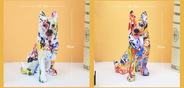 Stunning Australian Cattle Dog Design Multicolor Resin Statues-Home Decor-Australian Shepherd, Dogs, Home Decor, Statue-9