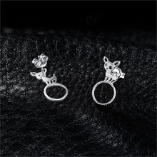 Load image into Gallery viewer, Stunning Chihuahua Love Silver Earrings-Dog Themed Jewellery-Chihuahua, Dogs, Earrings, Jewellery-4