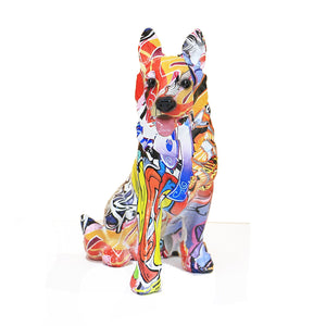 Stunning Husky Design Multicolor Resin Statues-Home Decor-Dogs, Home Decor, Siberian Husky, Statue-8