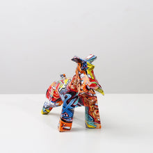 Load image into Gallery viewer, Image of a stunning multicolor scottie statue