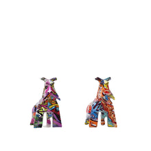 Load image into Gallery viewer, Image of a stunning multicolor scottie dog statues