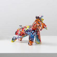 Load image into Gallery viewer, Image of a stunning multicolor scottish terrier statue