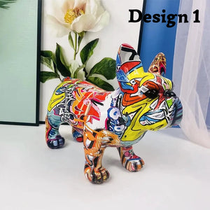 Stunning Urban Art Standing French Bulldog Statues-Home Decor-Dog Dad Gifts, Dog Mom Gifts, French Bulldog, Home Decor, Statue-Design 1-3