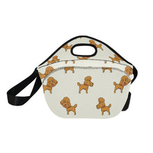 Load image into Gallery viewer, Stylish Winking Poodle Puppy Neoprene Lunch Bag-5