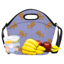 Load image into Gallery viewer, Stylish Winking Poodle Puppy Neoprene Lunch Bag-18