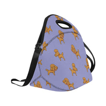 Load image into Gallery viewer, Stylish Winking Poodle Puppy Neoprene Lunch Bag-19