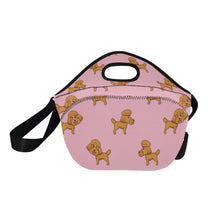 Load image into Gallery viewer, Stylish Winking Poodle Puppy Neoprene Lunch Bag-10