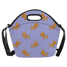 Load image into Gallery viewer, Stylish Winking Poodle Puppy Neoprene Lunch Bag-14