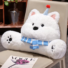 Load image into Gallery viewer, Stylized Samoyed Stuffed Animal Plush Pillow-blue-60cm-27