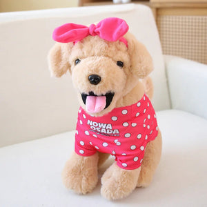 Sunday Outing Happy Golden Retrievers Stuffed Animal Plush Toys-Stuffed Animals-Golden Retriever, Stuffed Animal-19