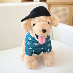 Sunday Outing Happy Golden Retrievers Stuffed Animal Plush Toys-Stuffed Animals-Golden Retriever, Stuffed Animal-21